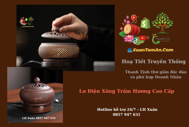 Lư Điện Xông Trầm Cao Cấp – Sự Kết Hợp Giữa Truyền Thống và Công Nghệ